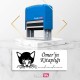 Kedi Otomatik Kitap Mührü Kitap Damgası Kişiye Özel Kaşe