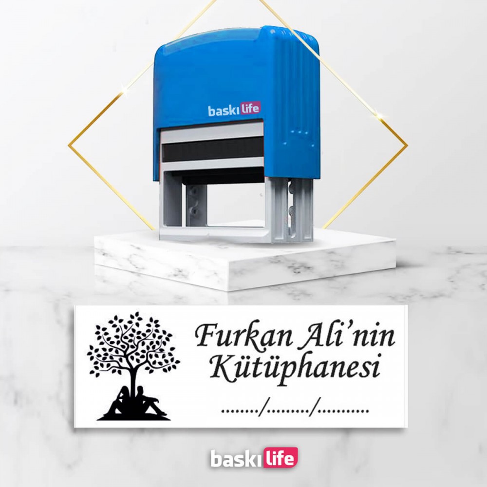 Ağaç Sevgili Otomatik Kitap Mührü Kitap Damgası Kişiye Özel Kaşe  Ağaç Sevgili Otomatik Kitap Mührü Kitap Damgası Kişiye Özel Kaşe