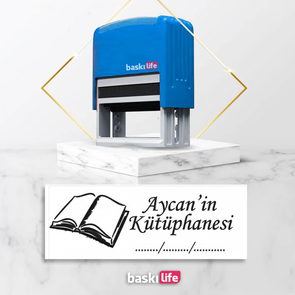 Otomatik Kitap Mührü Kitap Damgası Kişiye Özel Kaşe 
