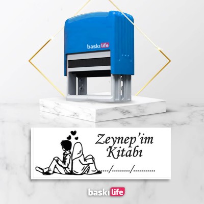 Sevgili Otomatik Kitap Mührü Kitap Damgası Kişiye Özel Kaşe