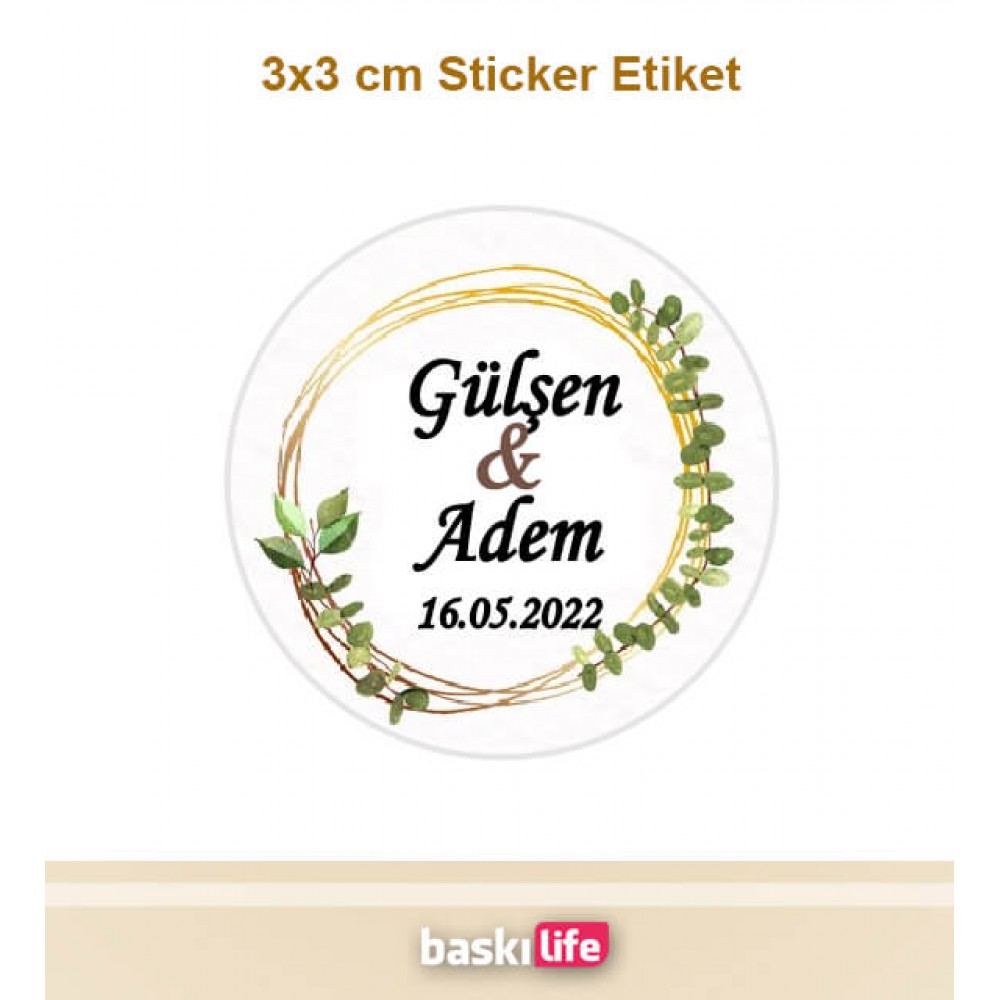 Çikolata Etiketi - Nişan - Kına - Düğün - Söz - (Yapışkanlı) 3x3 cm - 80 Adet Çikolata Etiketi - Nişan - Kına - Düğün - Söz - (Yapışkanlı) 3x3 cm - 80 Adet