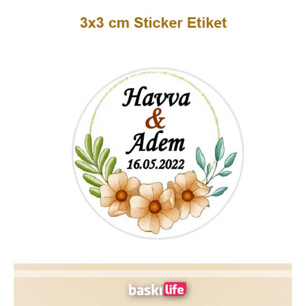 Çikolata Etiketi - Nişan - Kına - Düğün - Söz - (Yapışkanlı) 3x3 cm - 80 Adet Çikolata Etiketi - Nişan - Kına - Düğün - Söz - (Yapışkanlı) 3x3 cm - 80 Adet