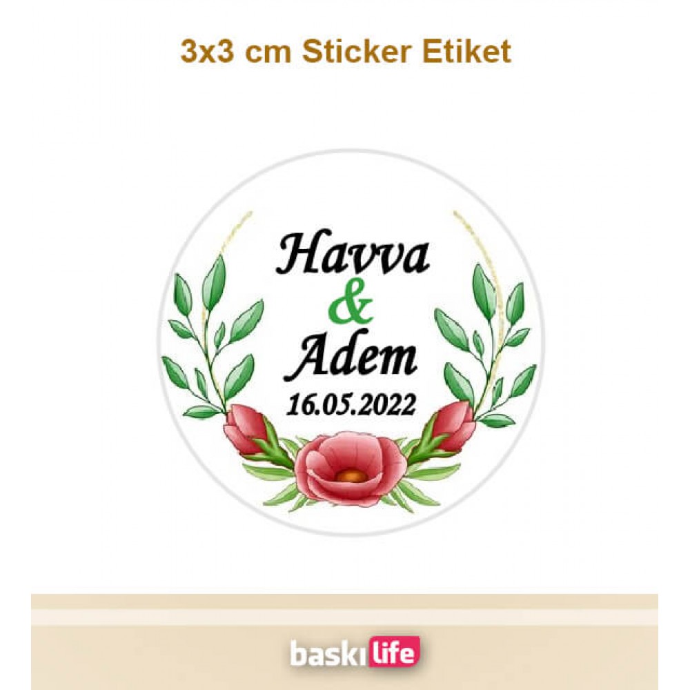 Çikolata Etiketi - Nişan - Kına - Düğün - Söz - (Yapışkanlı) 3x3 cm - 80 Adet Çikolata Etiketi - Nişan - Kına - Düğün - Söz - (Yapışkanlı) 3x3 cm - 80 Adet