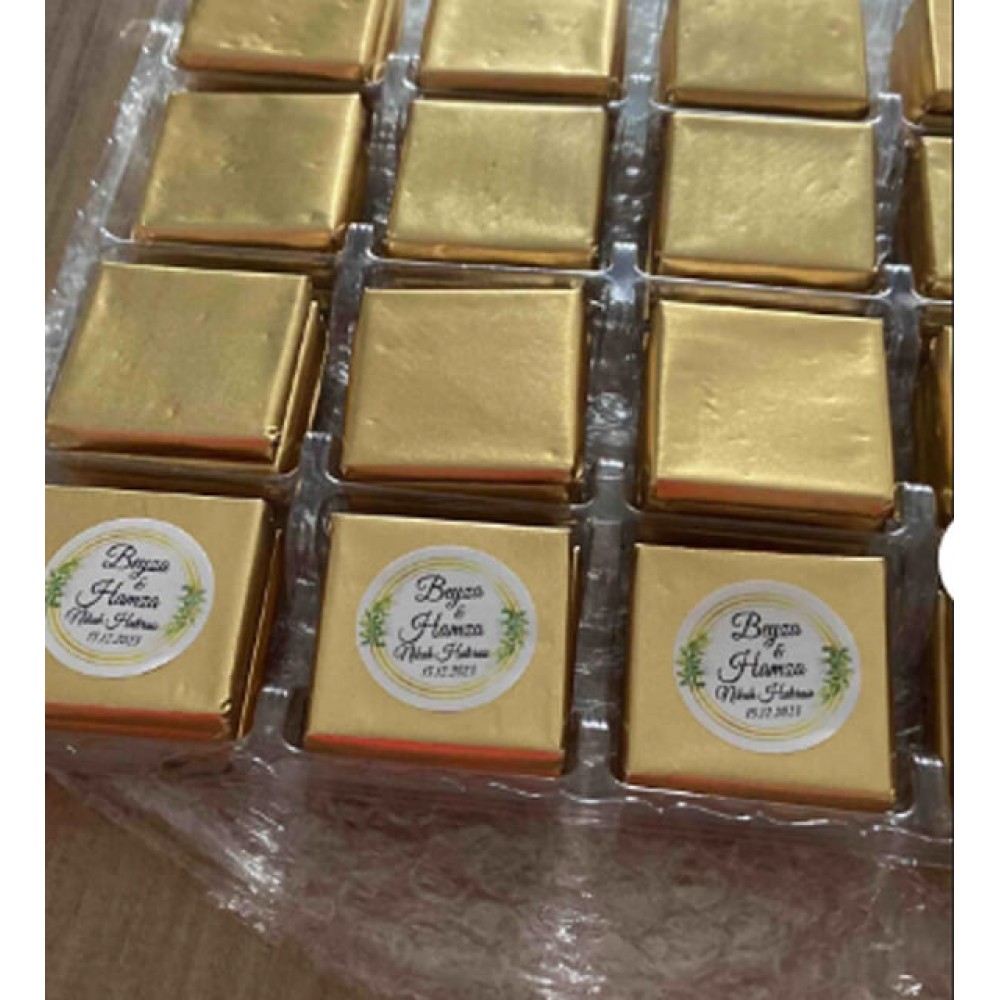 Çikolata Etiketi - Nişan - Kına - Düğün - Söz - (Yapışkanlı) 3x3 cm - 80 Adet Çikolata Etiketi - Nişan - Kına - Düğün - Söz - (Yapışkanlı) 3x3 cm - 80 Adet