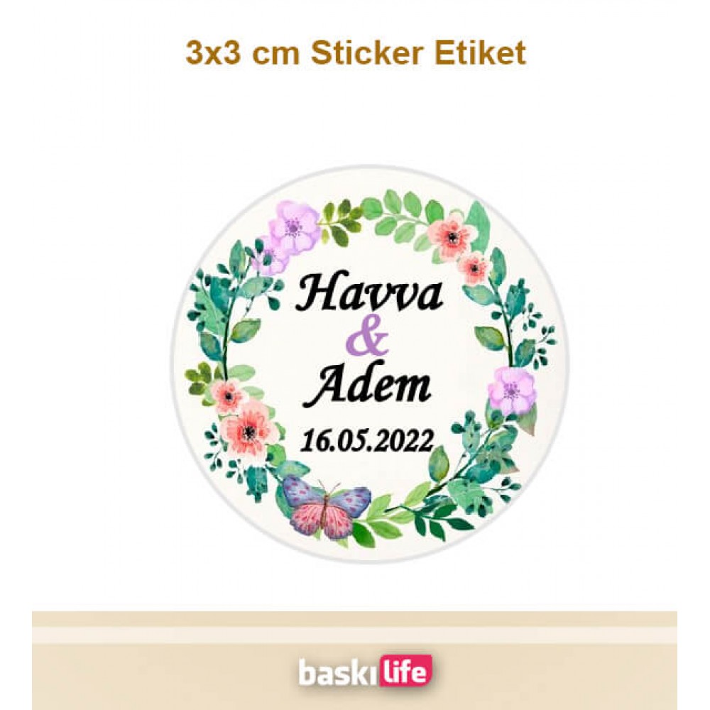 Çikolata Etiketi - Nişan - Kına - Düğün - Söz - (Yapışkanlı) 3x3 cm - 80 Adet Çikolata Etiketi - Nişan - Kına - Düğün - Söz - (Yapışkanlı) 3x3 cm - 80 Adet