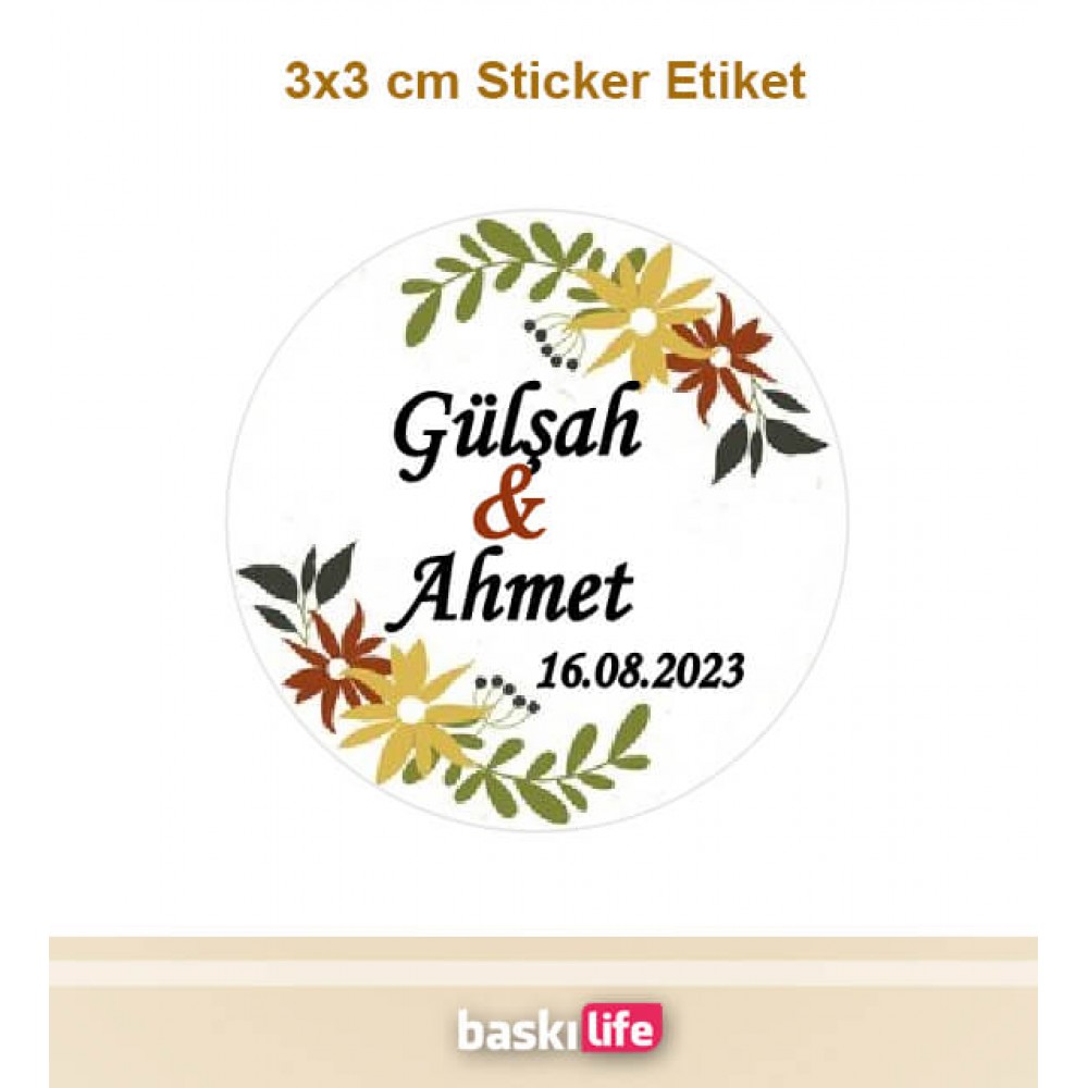 Çikolata Etiketi - Nişan - Kına - Düğün - Söz - (Yapışkanlı) 3x3 cm - 80 Adet Çikolata Etiketi - Nişan - Kına - Düğün - Söz - (Yapışkanlı) 3x3 cm - 80 Adet