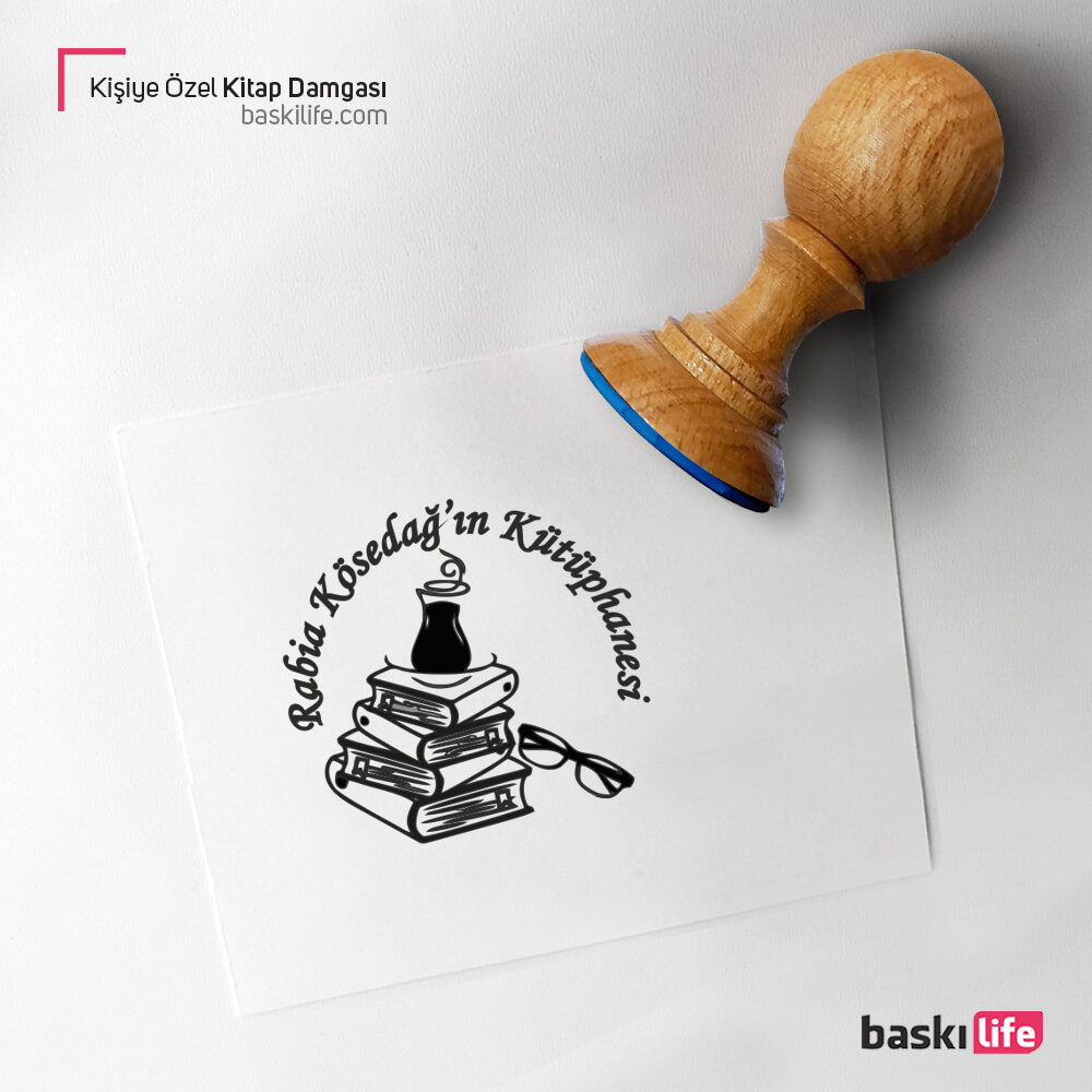 Kitap Çay Kişiye Özel Kitap Kaşesi, Kitap Damgası, Kitap Mührü Kitap Çay Kişiye Özel Kitap Kaşesi, Kitap Damgası, Kitap Mührü