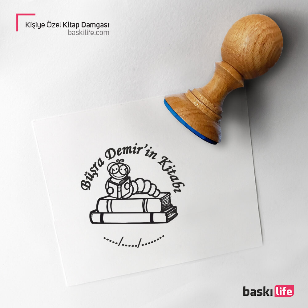 Kitap Kurdu Kişiye Özel Kitap Kaşesi, Kitap Damgası, Kitap Mührü Kitap Kurdu Kişiye Özel Kitap Kaşesi, Kitap Damgası, Kitap Mührü