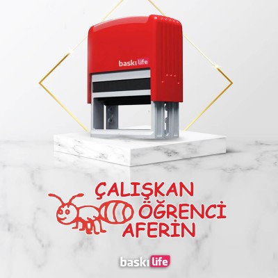 Otomatik Öğretmen Kaşesi Çalışkan Öğrenci Karınca