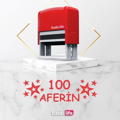 Otomatik Öğretmen Kaşesi 100 Aferin