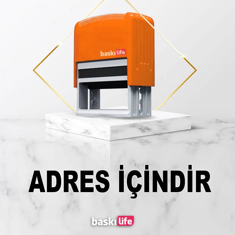 Adres İçindir Otomatik Kendinden Mürekkepli Kaşe