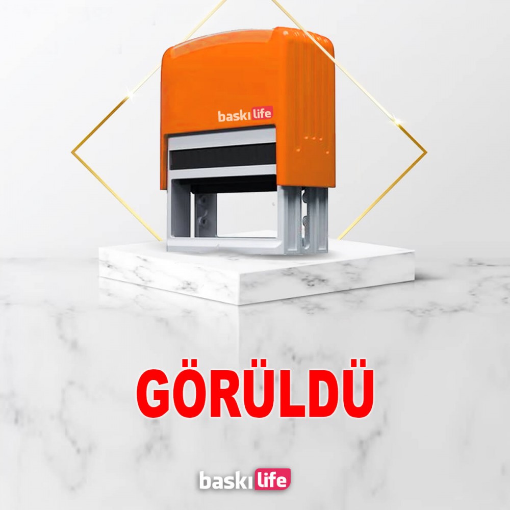 Görüldü Otomatik Kendinden Mürekkepli Kaşe