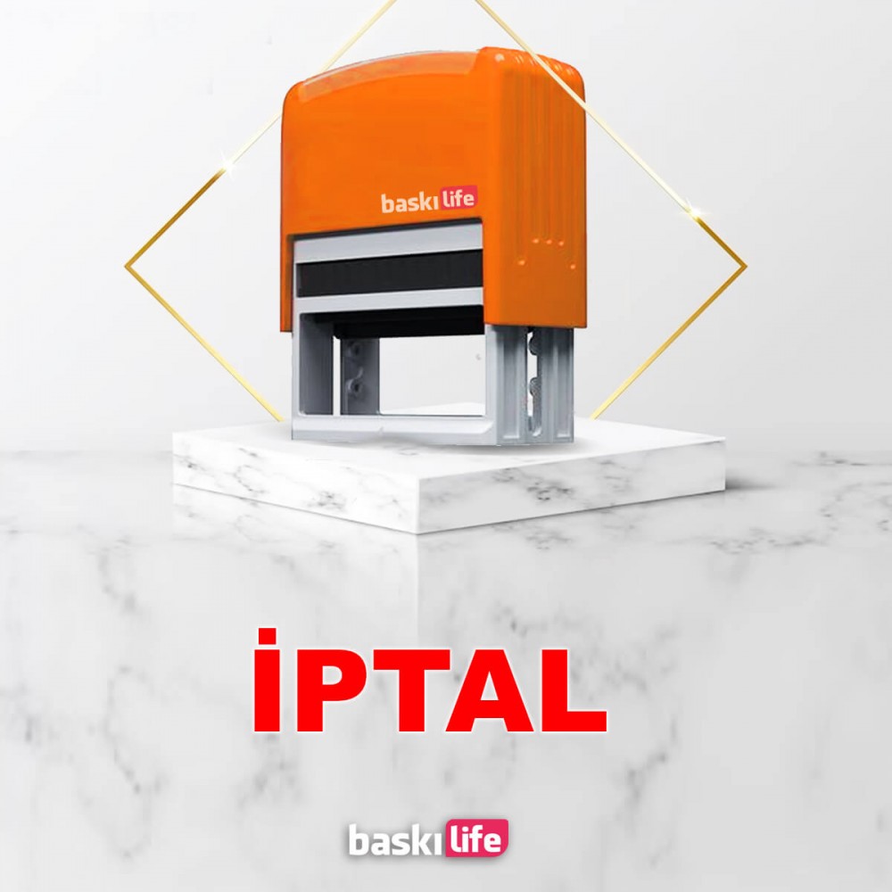 İptal Otomatik Kendinden Mürekkepli Kaşe