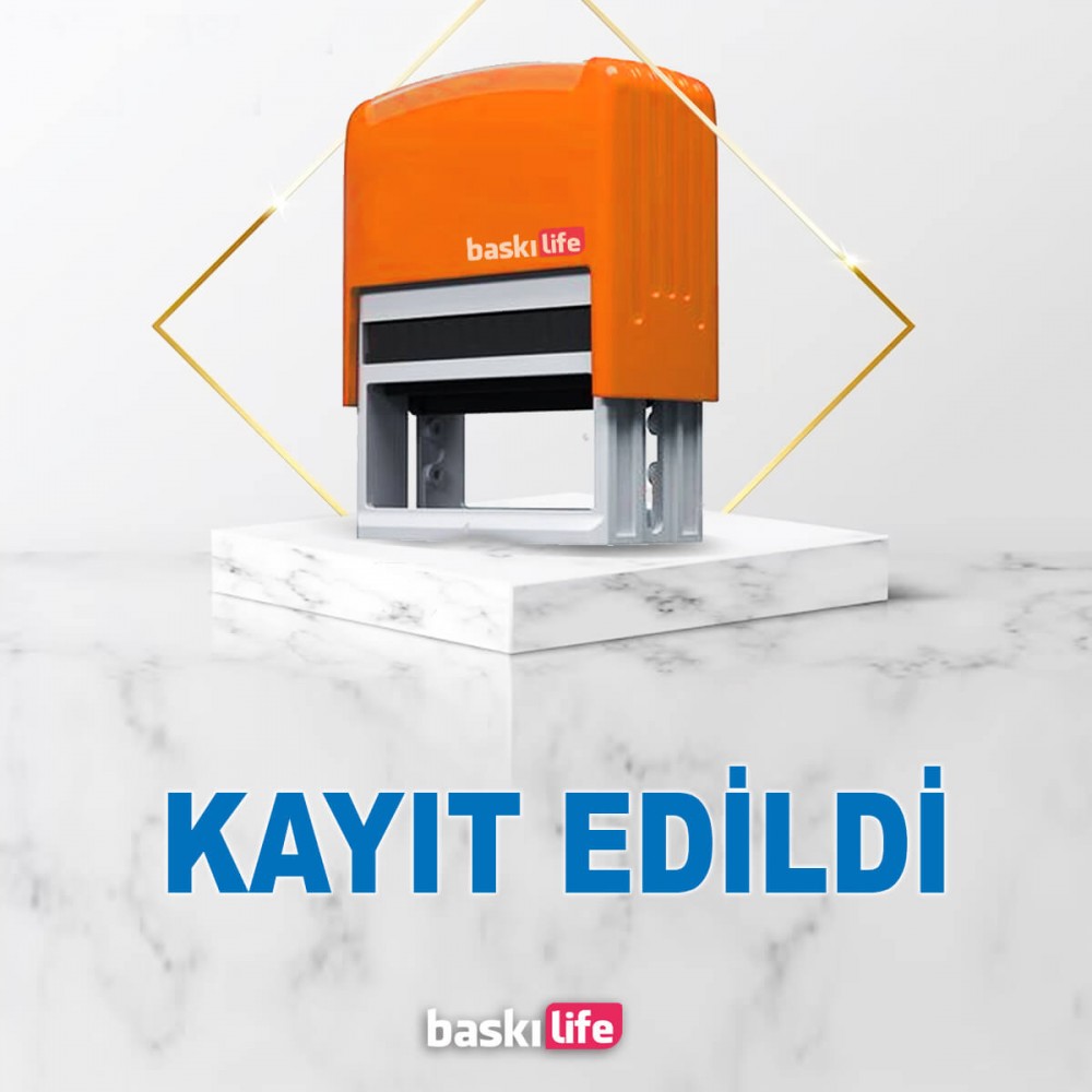 Kayıt Edildi Otomatik Kendinden Mürekkepli Kaşe