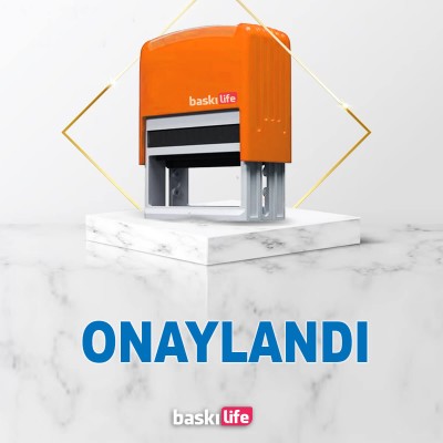 Onaylandı Otomatik Kendinden Mürekkepli Kaşe Onaylandı Otomatik Kendinden Mürekkepli Kaşe
