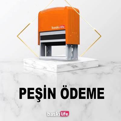 Peşin Ödeme Otomatik Kendinden Mürekkepli Kaşe