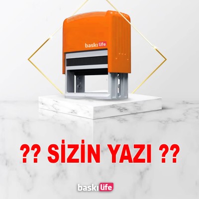 Sizin İstediğiniz Yazı Otomatik Kendinden Mürekkepli Kaşe