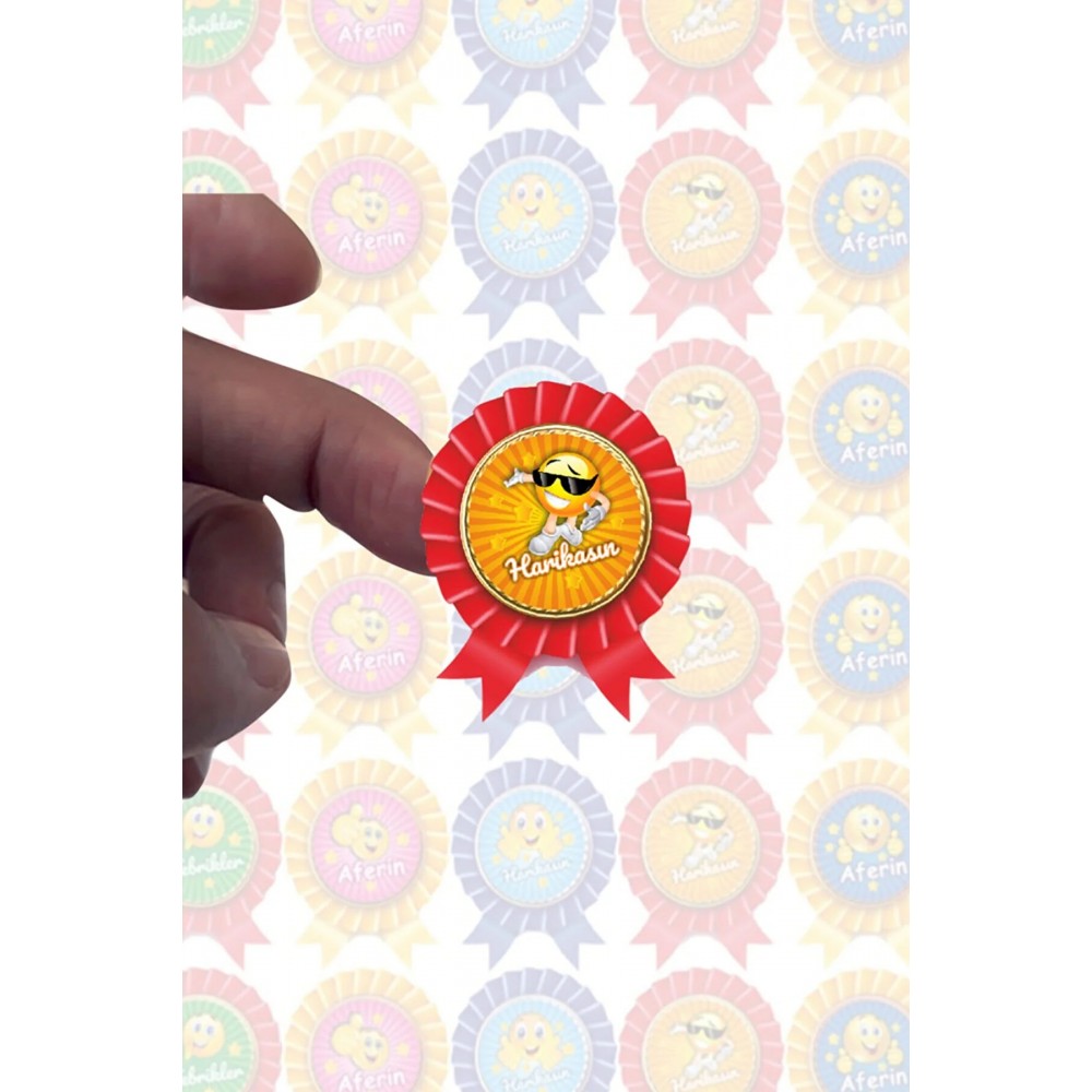Rozet Kurdale Ödev Etiket Sticker Öğretmen Aferin Harikasın Etiketleri 120 Adet Rozet Kurdale Ödev Etiket Sticker Öğretmen Aferin Harikasın Etiketleri 120 Adet