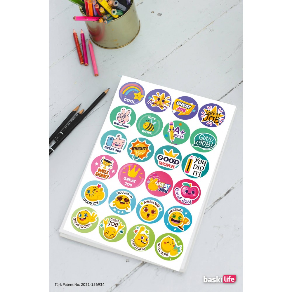 All Star İngilizce Aferin Ödev Etiket Sticker Öğretmen Aferin Harikasın Etiketleri 210 Adet All Star İngilizce Aferin Ödev Etiket Sticker Öğretmen Aferin Harikasın Etiketleri 210 Adet