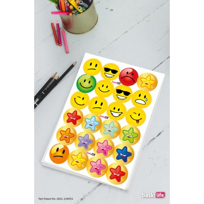 Ödev Etiket Emoji Ingilizce Sticker Öğretmen Well Done Wery Good Etiketleri 210 Adet