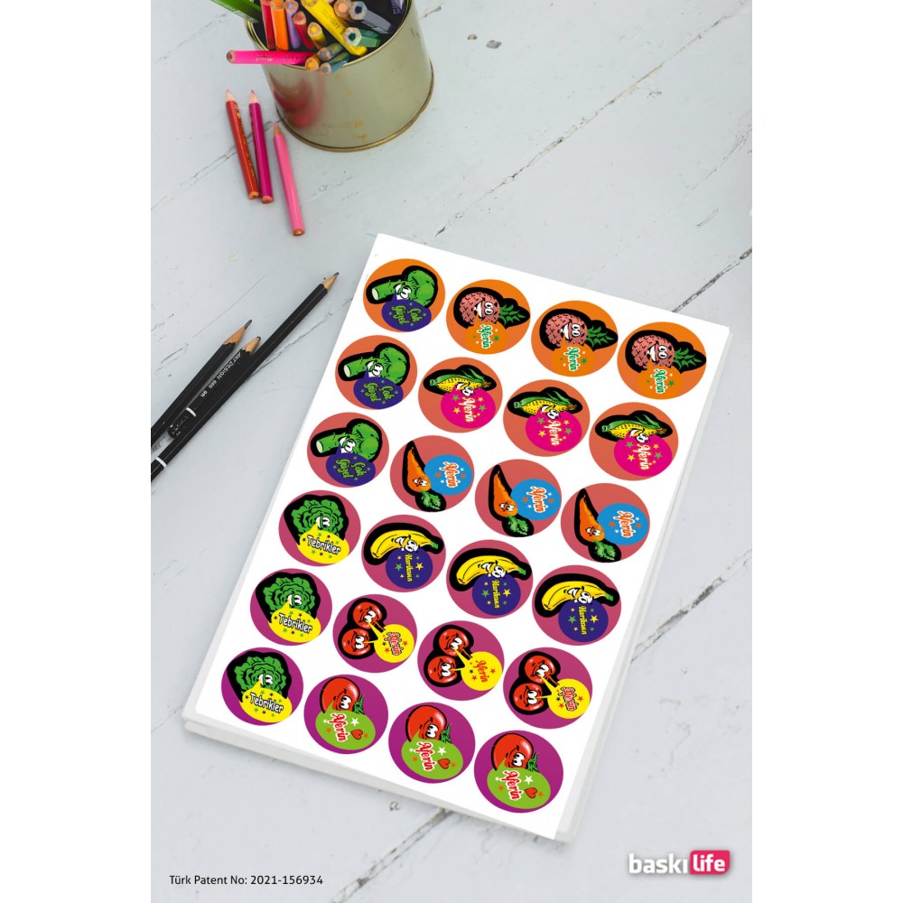 Meyve Ödev Etiket Sticker Öğretmen Aferin Harikasın Etiketleri 190 Adet Meyve Ödev Etiket Sticker Öğretmen Aferin Harikasın Etiketleri 190 Adet