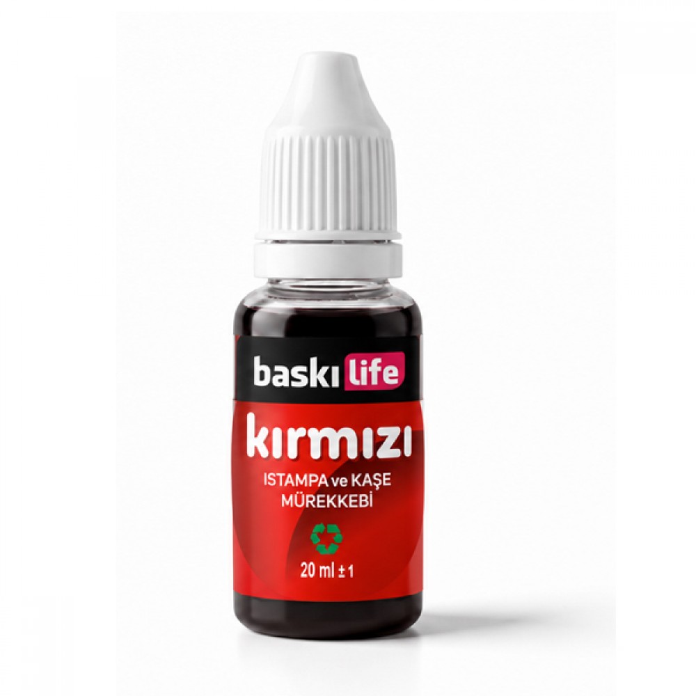 Kırmızı Istampa Mürekkebi 20 ml