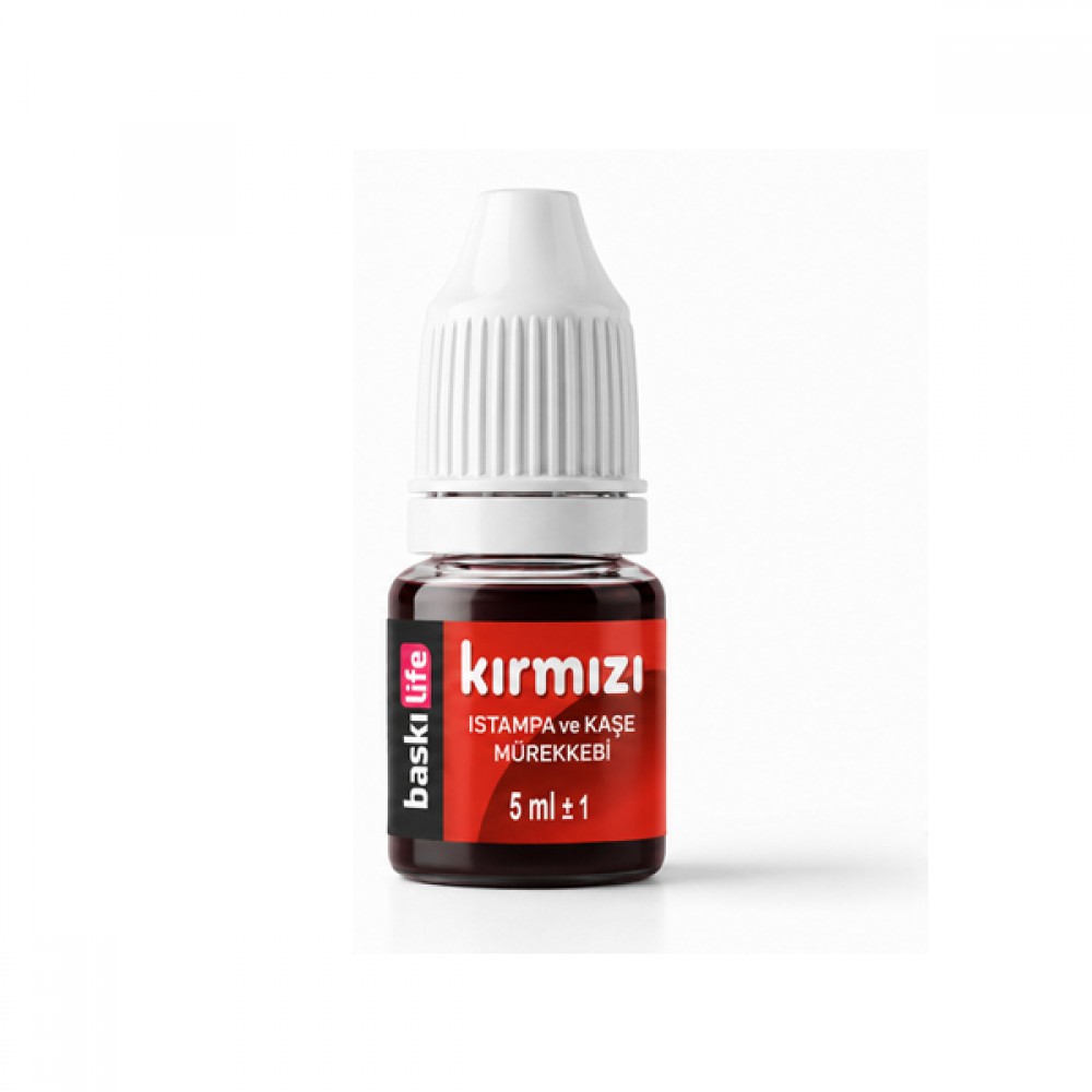 Kırmızı Istampa Mürekkebi 5 ml Kırmızı Istampa Mürekkebi 5 ml