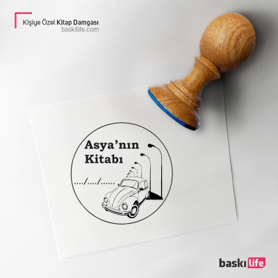 Vosvos Kişiye Özel Kitap Kaşesi, Kitap Damgası, Kitap Mührü 105 Vosvos Kişiye Özel Kitap Kaşesi, Kitap Damgası, Kitap Mührü 105