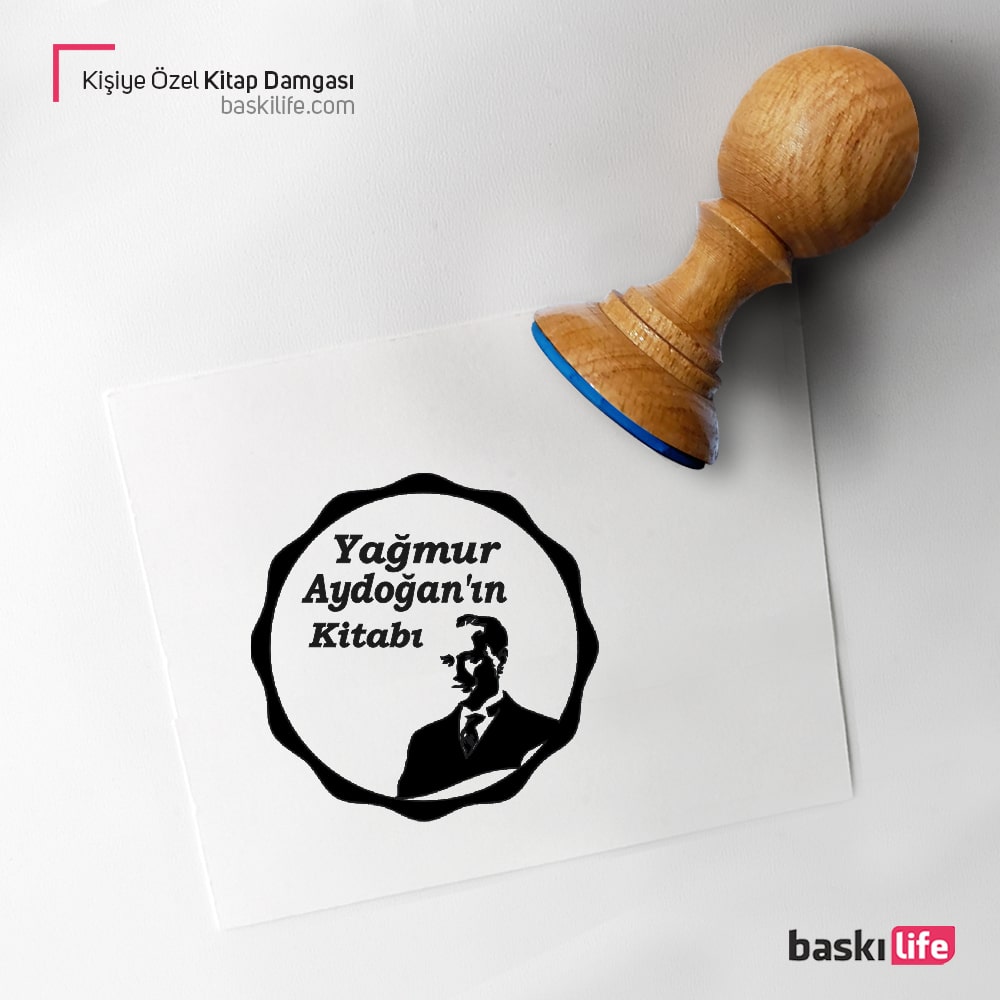 Kişiye Özel Kitap Kaşesi Atatürk 3