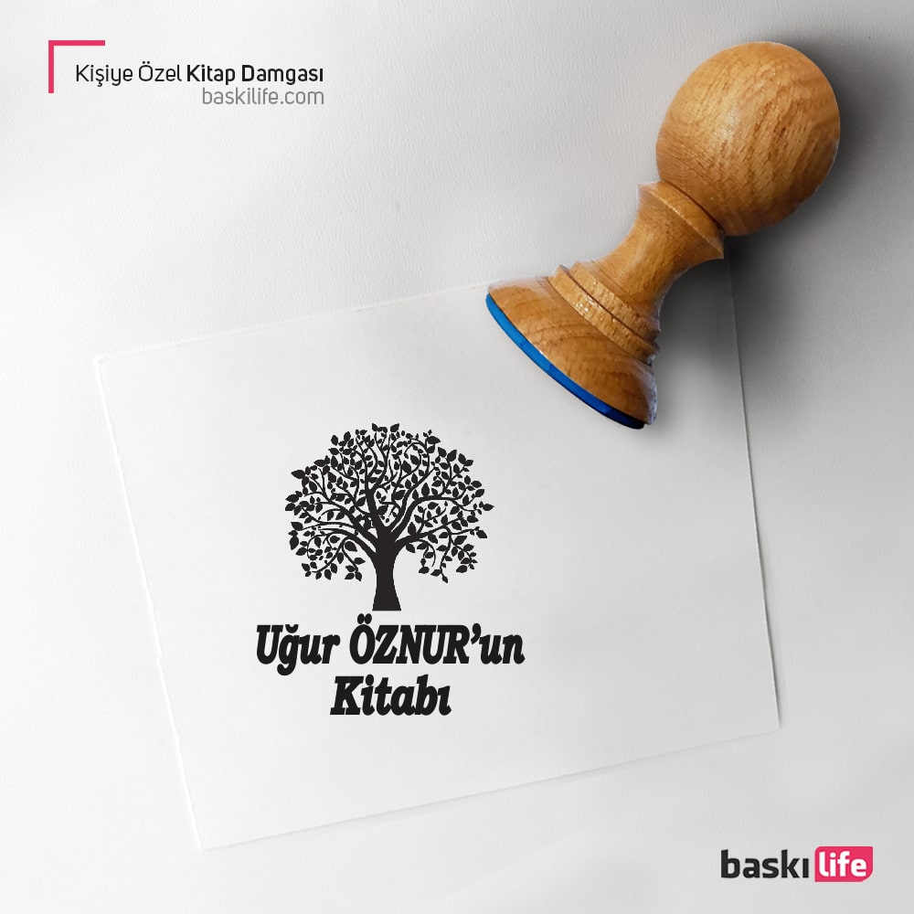 Kişiye Özel Kitap Kaşesi Ağaç