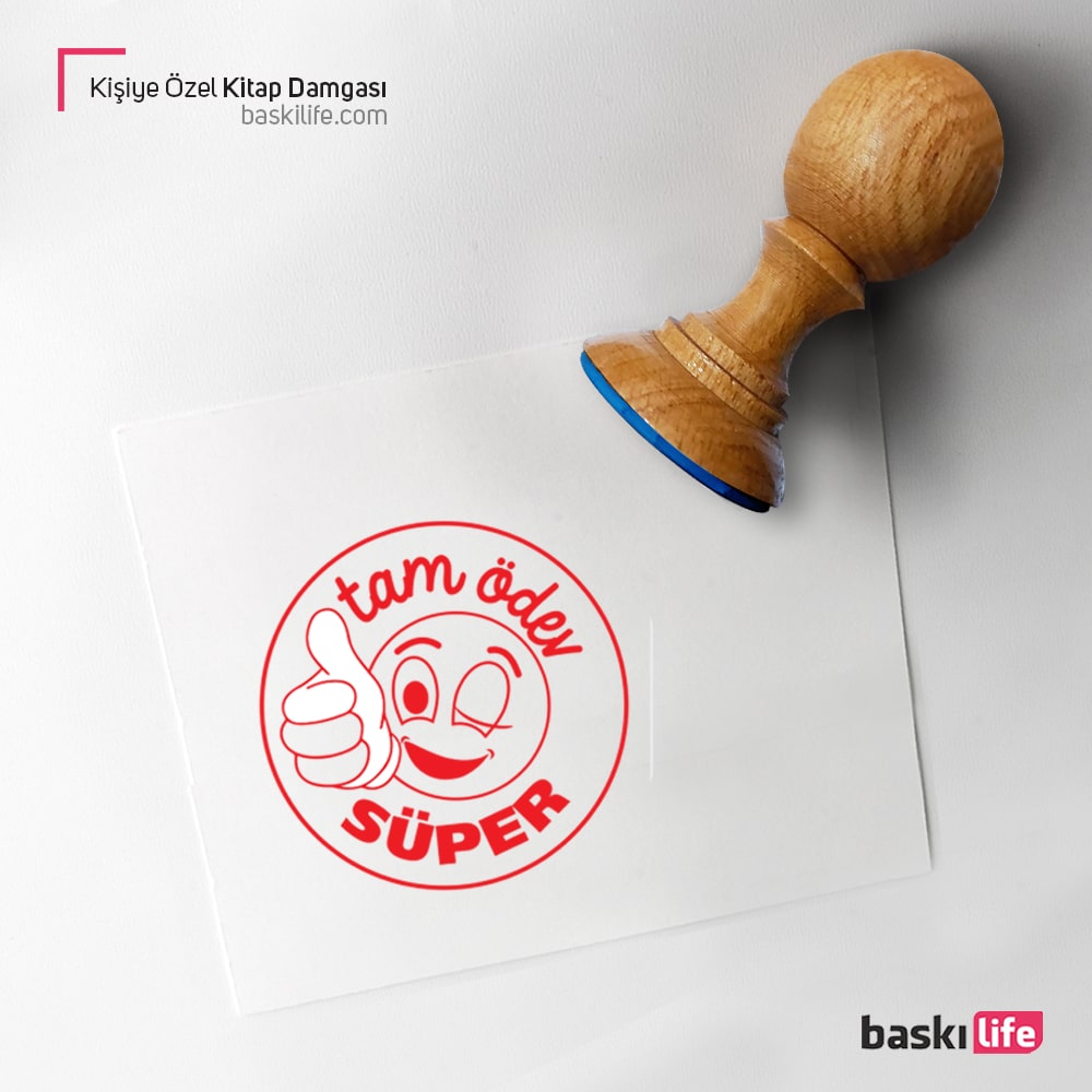 Tam Ödev Süper Öğretmen Kaşesi Yuvarlak