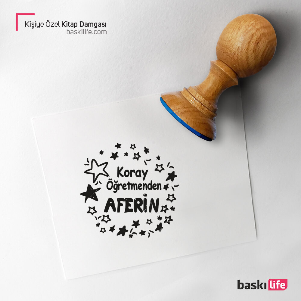 Kişiye Özel Kitap Kaşesi, Kitap Damgası, Kitap Mührü Öğretmen Kaşesi Aferin   Kişiye Özel Kitap Kaşesi, Kitap Damgası, Kitap Mührü Öğretmen Kaşesi Aferin