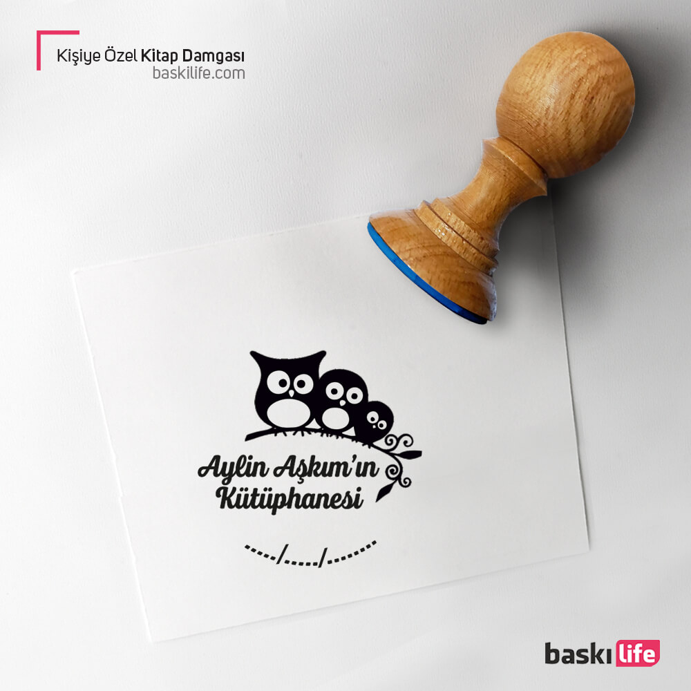 Baykuşlar Kişiye Kahve Ağaç Kitap Kaşesi, Kitap Damgası, Kitap Mührü Baykuşlar Kişiye Kahve Ağaç Kitap Kaşesi, Kitap Damgası, Kitap Mührü