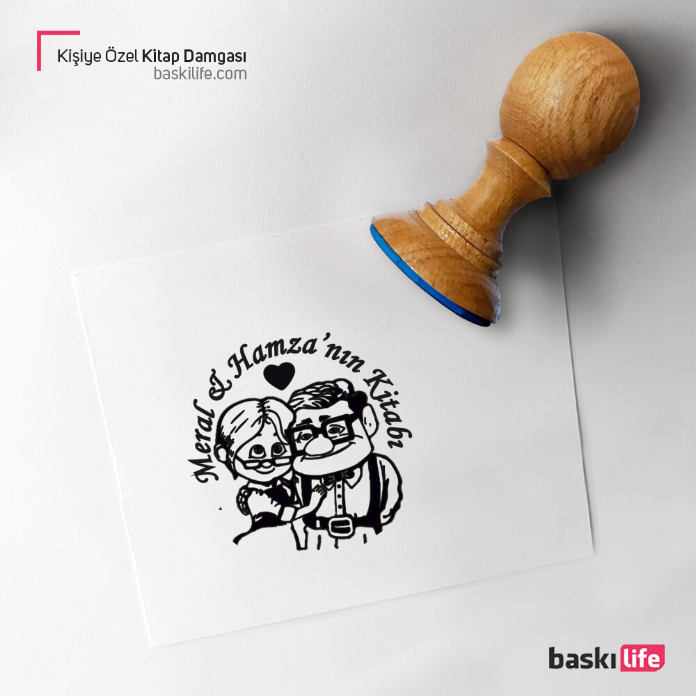 Yukarı Bak Sevgili Kişiye Özel Kitap Kaşesi, Kitap Damgası, Kitap Mührü Yukarı Bak Sevgili Kişiye Özel Kitap Kaşesi, Kitap Damgası, Kitap Mührü