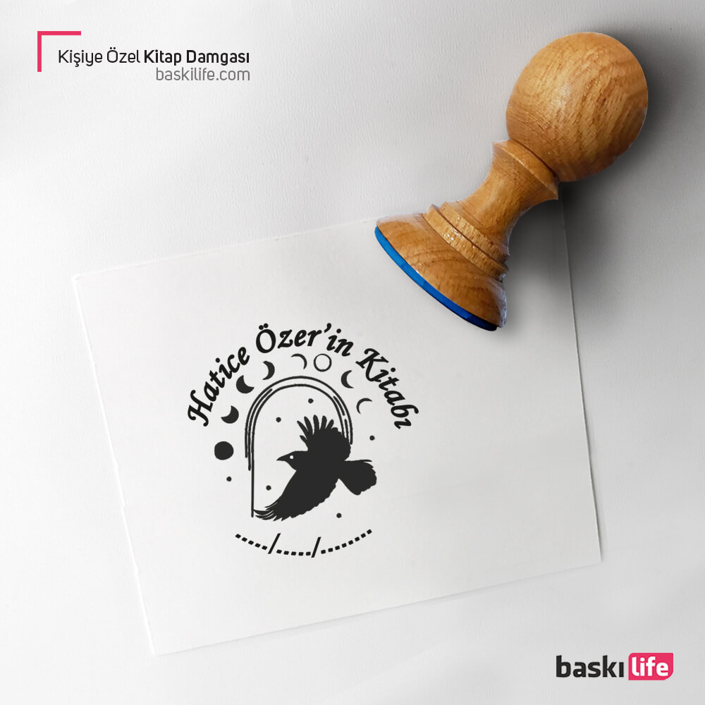 Kişiye Özel Kitap Kaşesi, Kitap Damgası, Kitap Mührü Kartal   Kişiye Özel Kitap Kaşesi, Kitap Damgası, Kitap Mührü Kartal