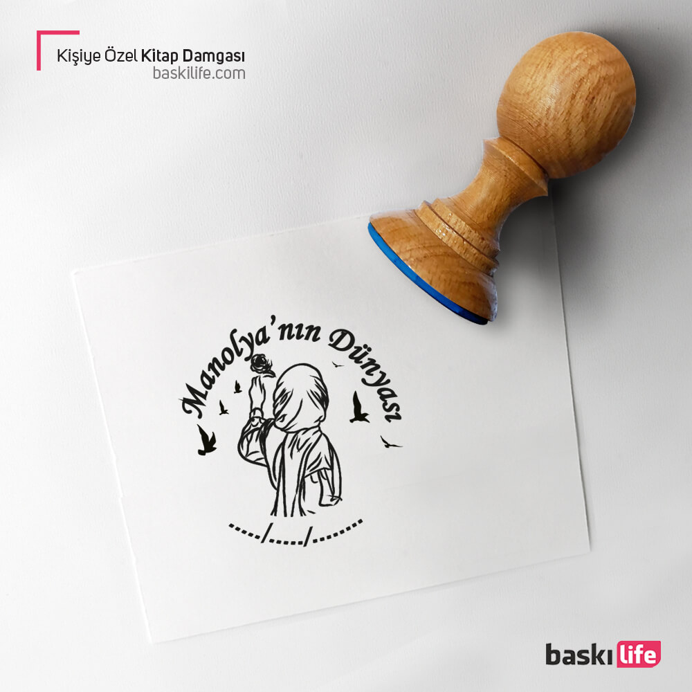 Kişiye Özel Kitap Kaşesi, Kitap Damgası, Kitap Mührü Tesettür Kadın   Kişiye Özel Kitap Kaşesi, Kitap Damgası, Kitap Mührü Tesettür Kadın