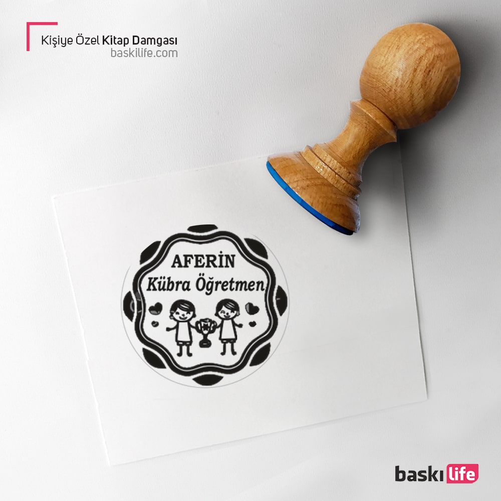 Aferin Öğretmen Kişiye Özel Kitap Kaşesi, Kitap Damgası, Kitap Mührü 216 Aferin Öğretmen Kişiye Özel Kitap Kaşesi, Kitap Damgası, Kitap Mührü 216