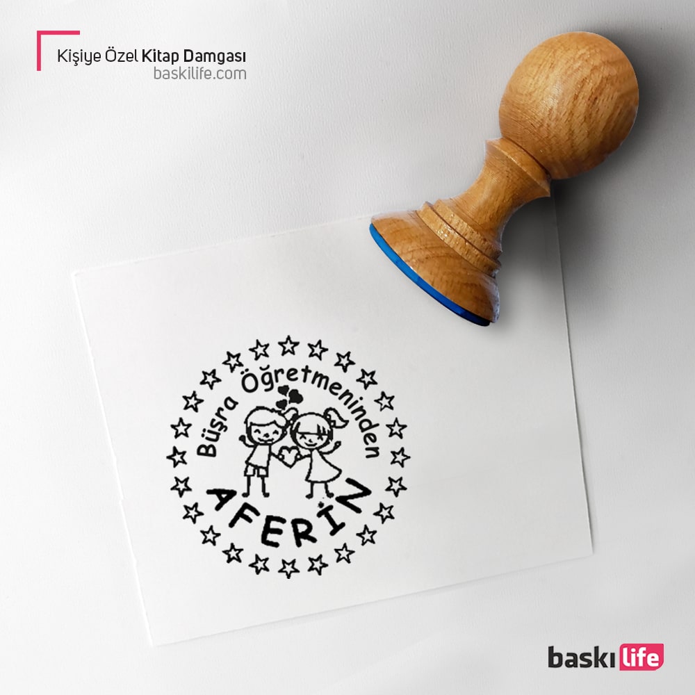 Aferin Öğretmen Mührü Kitap Kaşesi, Kitap Damgası, Kitap Mührü Aferin Öğretmen Mührü Kitap Kaşesi, Kitap Damgası, Kitap Mührü