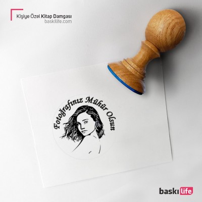 Foto Portre Mühür Kitap Kaşesi, Kitap Damgası, Kitap Mührü Foto Portre Mühür Kitap Kaşesi, Kitap Damgası, Kitap Mührü