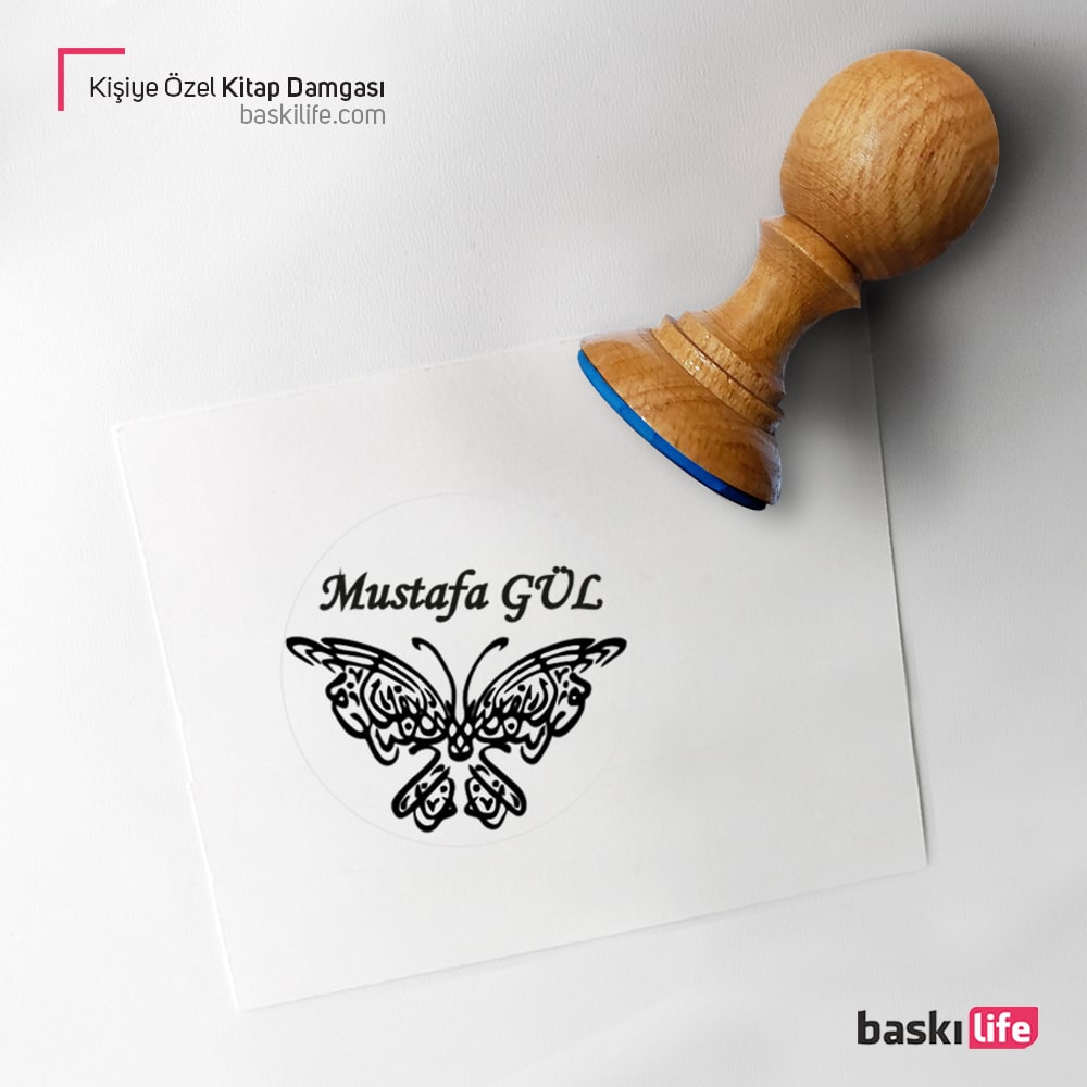 Kelebek Kitap Kaşesi, Kitap Damgası, Kitap Mührü