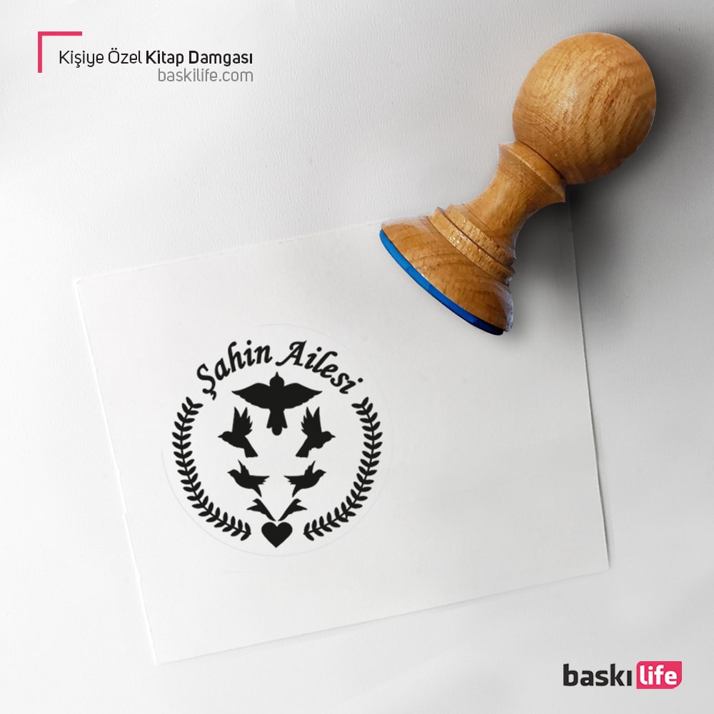 Kuşlar Kitap Kaşesi, Kitap Damgası, Kitap Mührü