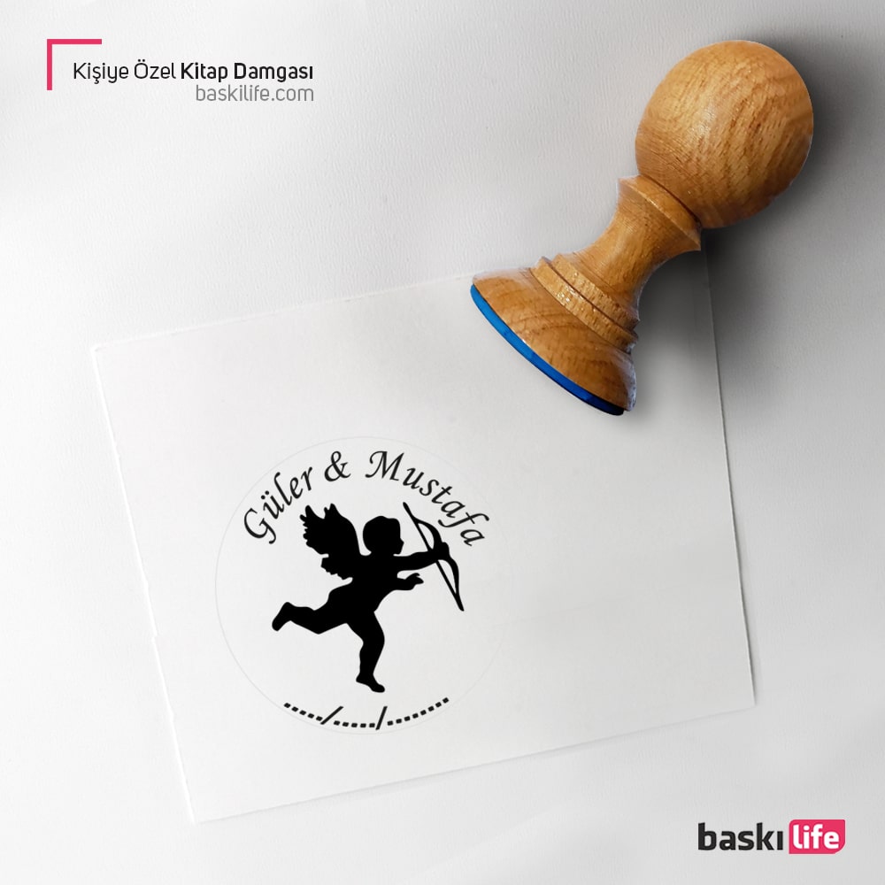 Aşk Perisi Mühür Kitap Kaşesi, Kitap Damgası, Kitap Mührü