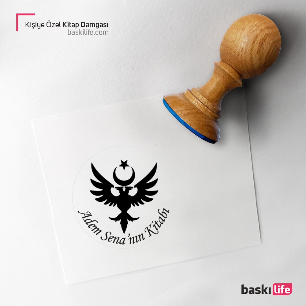 Ay Yıldız İki Başlı Kartal Mühür Kitap Kaşesi, Kitap Damgası, Kitap Mührü Ay Yıldız İki Başlı Kartal Mühür Kitap Kaşesi, Kitap Damgası, Kitap Mührü