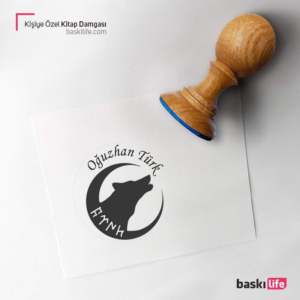 Kurt Türk Mühür Kitap Kaşesi, Kitap Damgası, Kitap Mührü