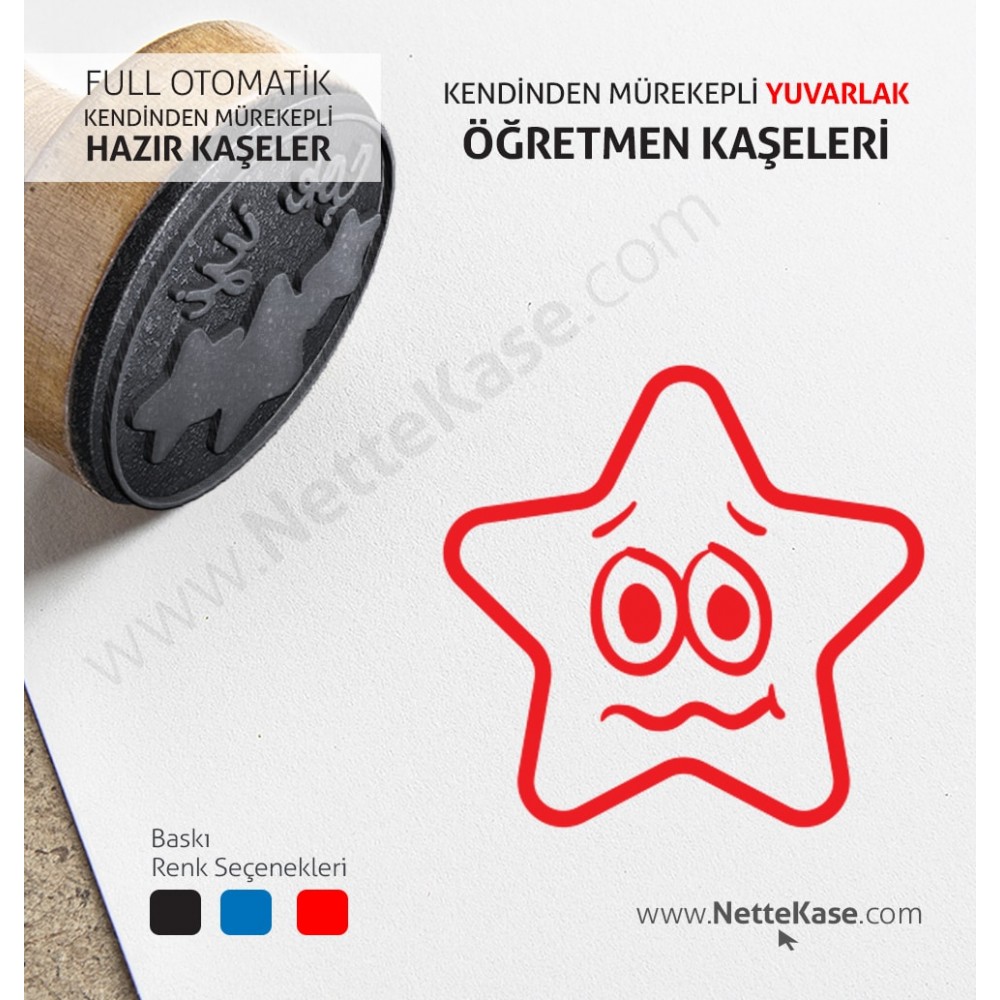 Üzgün Öğretmen Kaşesi Yuvarlak