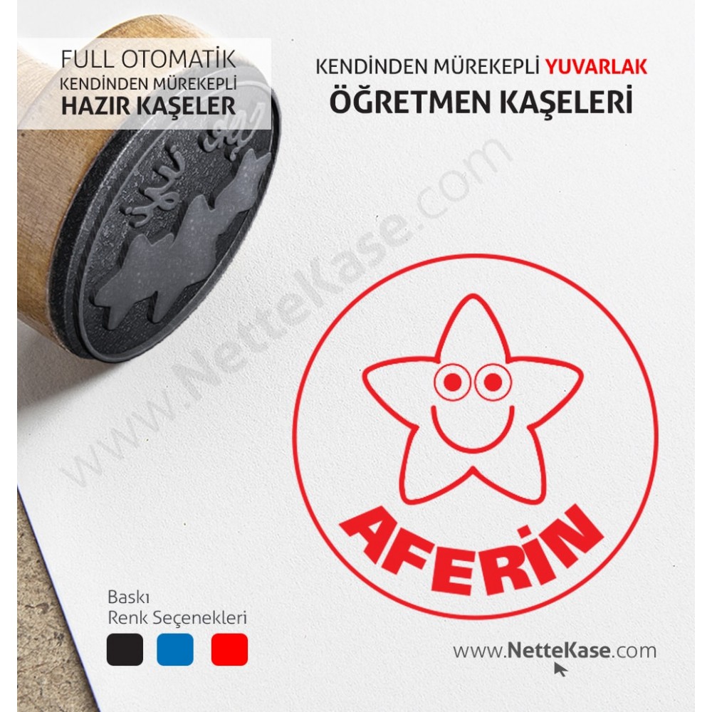 Aferin Öğretmen Kaşesi Yuvarlak